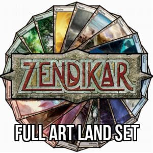 Zendikar Full Art Basic Land Set
