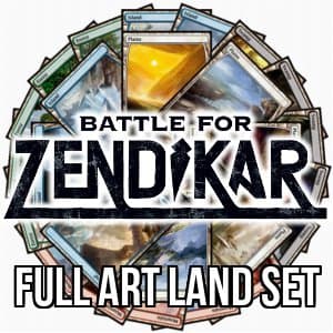 Battle for Zendikar Full Art Basic Land Set