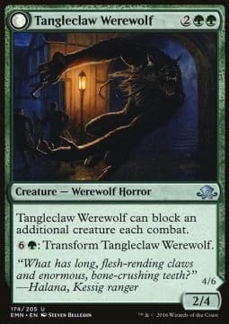 Tangleclaw Werewolf // Fibrous Entangler