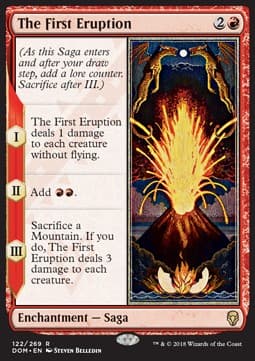 The First Eruption