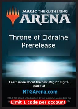 Arena Code Card