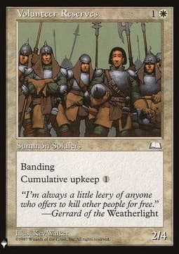 Volunteer Reserves
