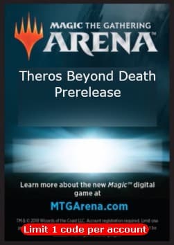 Arena Code Card