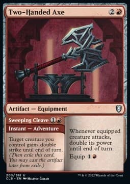 Two-Handed Axe // Sweeping Cleave