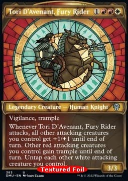 Tori D'Avenant, Fury Rider