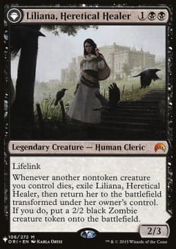 Liliana, Heretical Healer // Liliana, Defiant Necromancer