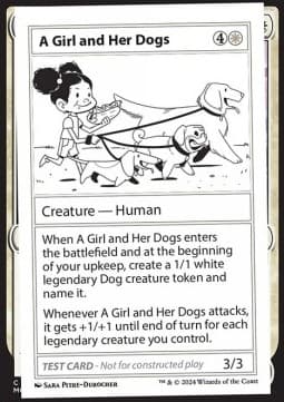 A Girl and Her Dogs