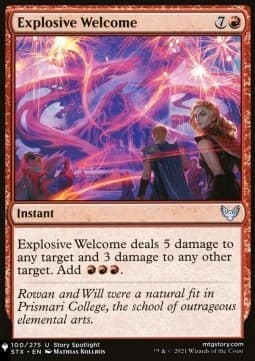 Explosive Welcome