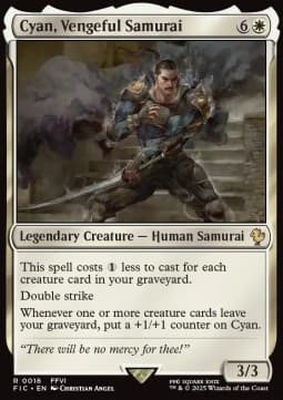 Cyan, Vengeful Samurai