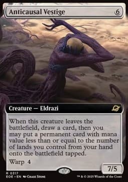 Anticausal Vestige