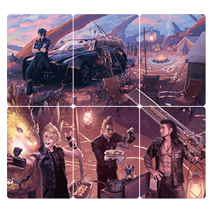 FINAL FANTASY Holiday Release | "Camp Comrades" Scene Art Cards Set