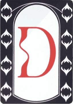 An Encyclopedia of Magic Face Card "D"