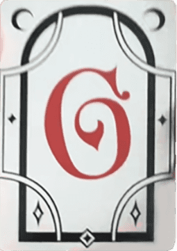 An Encyclopedia of Magic Face Card "G"