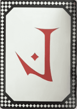 An Encyclopedia of Magic Face Card "J"