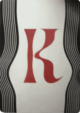 An Encyclopedia of Magic Face Card "K"