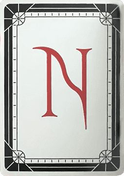An Encyclopedia of Magic Face Card "N"
