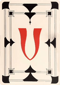 An Encyclopedia of Magic Face Card "V"
