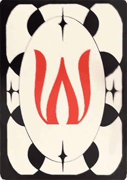 An Encyclopedia of Magic Face Card "W"