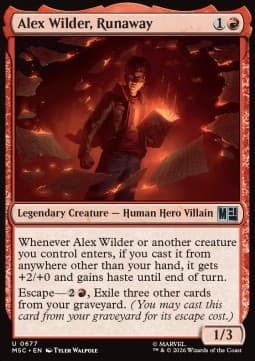 Alex Wilder, Runaway