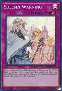 Solemn Warning (V.1 - Super Rare)