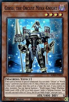 Girsu, the Orcust Mekk-Knight (V.1 - Super Rare)